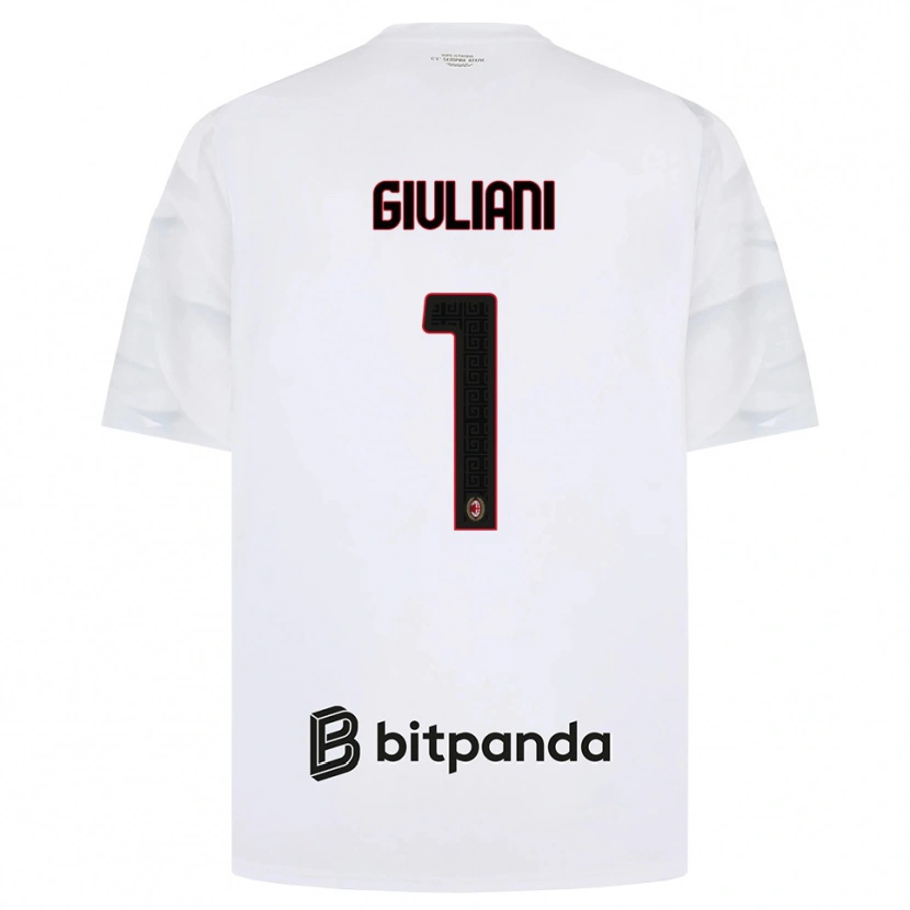 Danxen Herren Laura Giuliani #1 Weiß Rot Schwarz Auswärtstrikot Trikot 2026/27 T-Shirt Schweiz