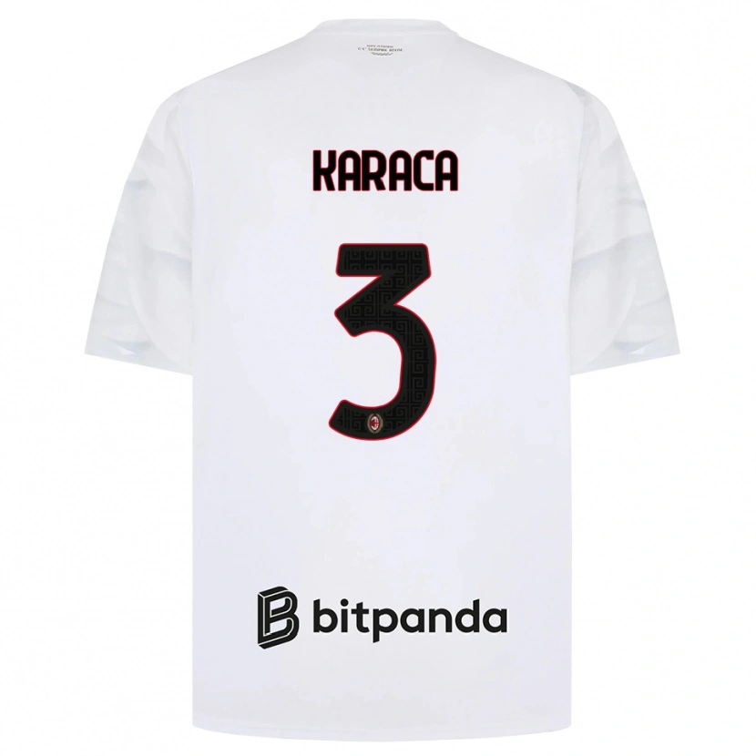 Danxen Herren Berkay Karaca #3 Weiß Rot Schwarz Auswärtstrikot Trikot 2026/27 T-Shirt Schweiz
