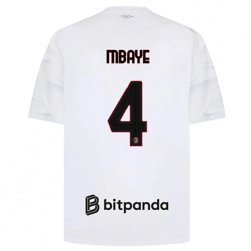 Danxen Herren Astin Mbaye #4 Weiß Rot Schwarz Auswärtstrikot Trikot 2026/27 T-Shirt Schweiz