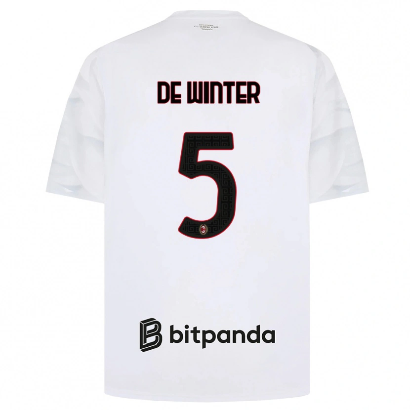 Danxen Herren Koni De Winter #5 Weiß Rot Schwarz Auswärtstrikot Trikot 2026/27 T-Shirt Schweiz