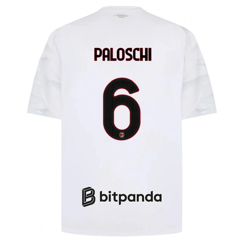 Danxen Herren Dorian Paloschi #6 Weiß Rot Schwarz Auswärtstrikot Trikot 2026/27 T-Shirt Schweiz