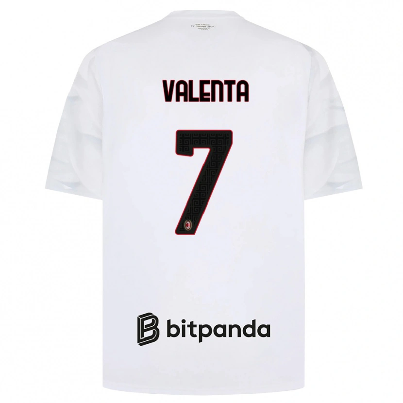 Danxen Herren Tommaso Valenta #7 Weiß Rot Schwarz Auswärtstrikot Trikot 2026/27 T-Shirt Schweiz