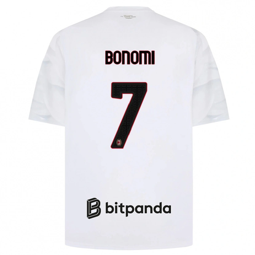 Danxen Herren Alessandro Bonomi #7 Weiß Rot Schwarz Auswärtstrikot Trikot 2026/27 T-Shirt Schweiz