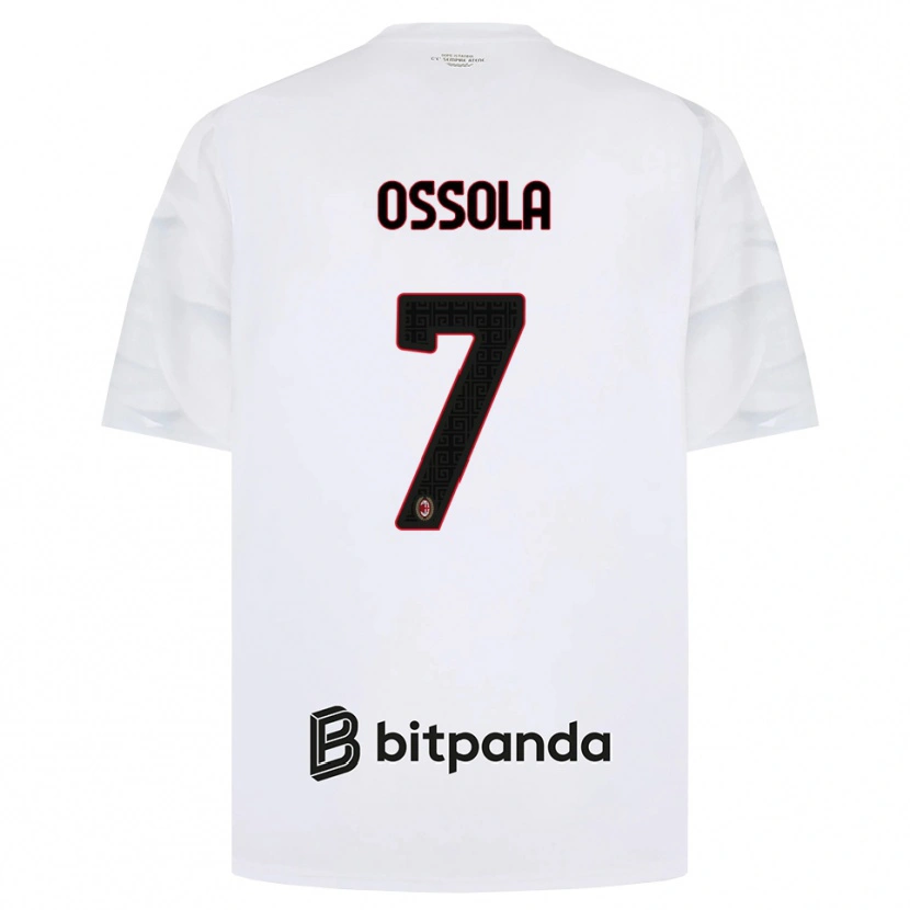 Danxen Herren Lorenzo Ossola #7 Weiß Rot Schwarz Auswärtstrikot Trikot 2026/27 T-Shirt Schweiz