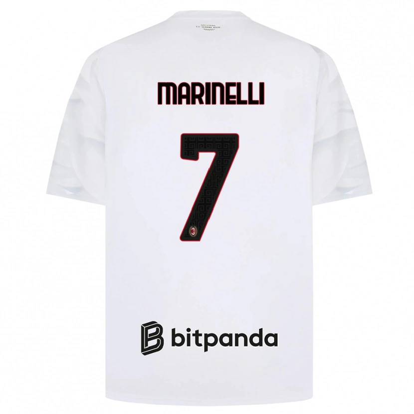 Danxen Herren Gloria Marinelli #7 Weiß Rot Schwarz Auswärtstrikot Trikot 2026/27 T-Shirt Schweiz