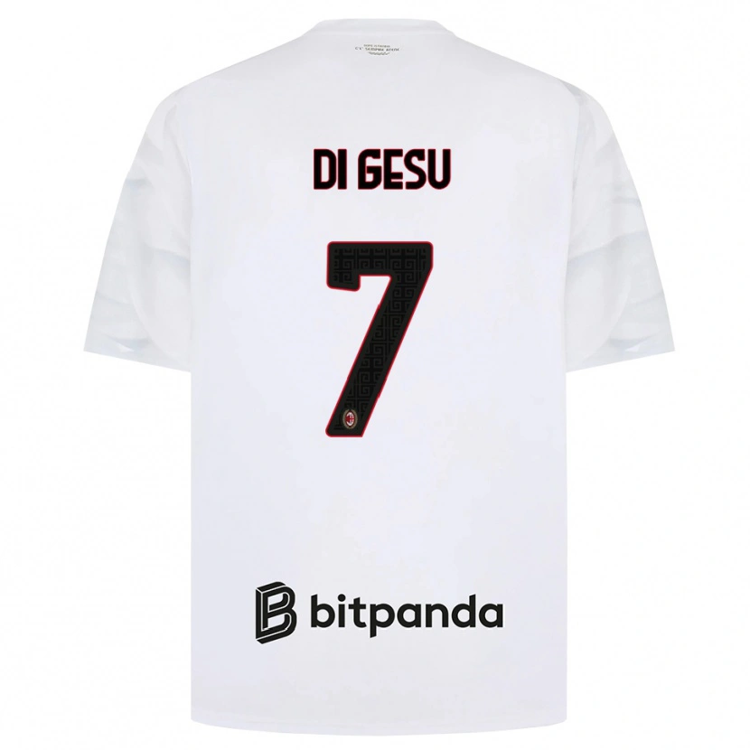 Danxen Herren Enrico Di Gesu #7 Weiß Rot Schwarz Auswärtstrikot Trikot 2026/27 T-Shirt Schweiz