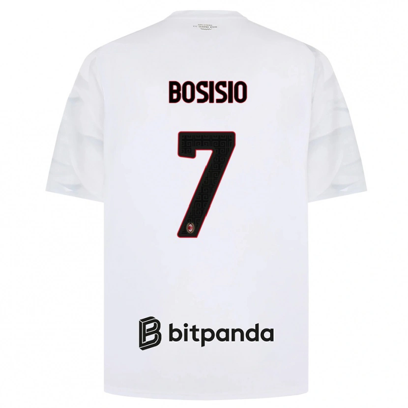 Danxen Herren Josue Bosisio #7 Weiß Rot Schwarz Auswärtstrikot Trikot 2026/27 T-Shirt Schweiz