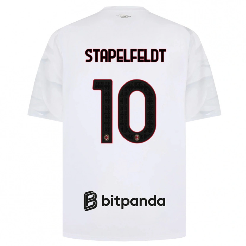 Danxen Herren Nina Stapelfeldt #10 Weiß Rot Schwarz Auswärtstrikot Trikot 2026/27 T-Shirt Schweiz