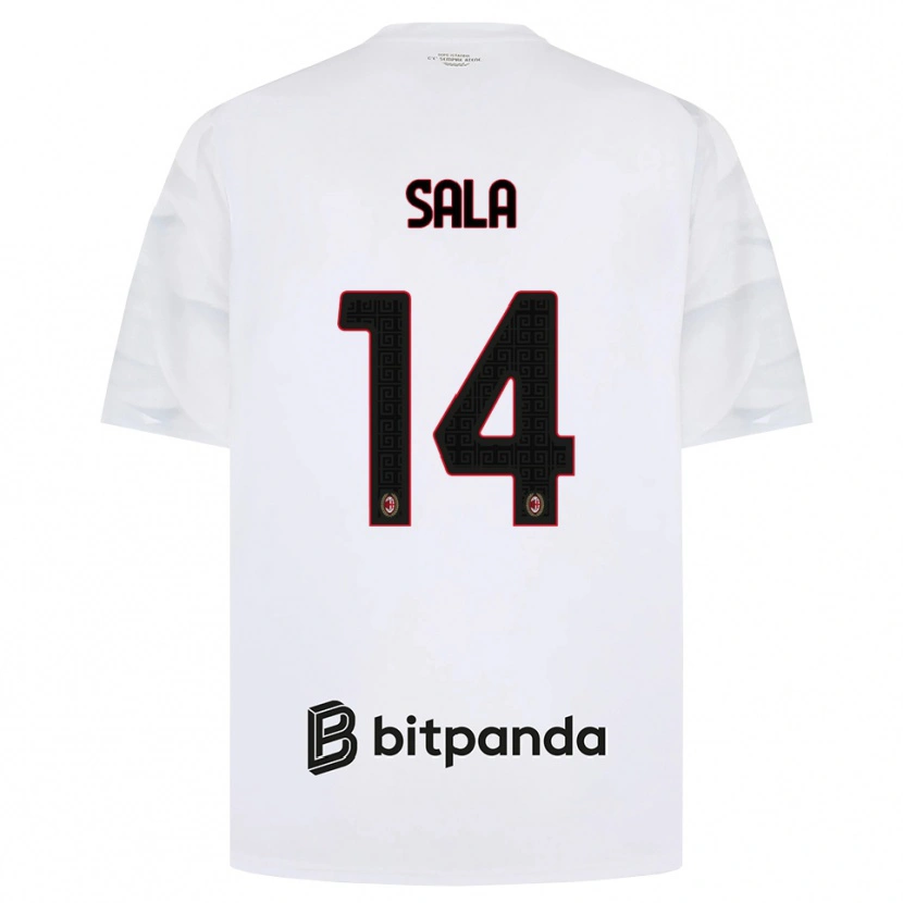 Danxen Herren Emanuele Sala #14 Weiß Rot Schwarz Auswärtstrikot Trikot 2026/27 T-Shirt Schweiz