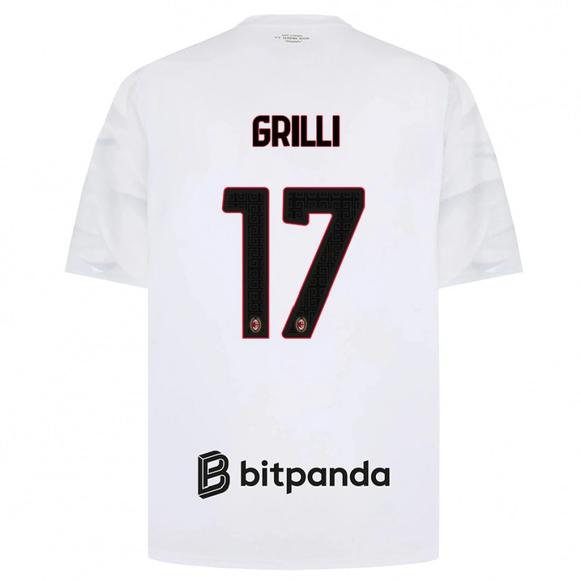 Danxen Herren Federico Grilli #17 Weiß Rot Schwarz Auswärtstrikot Trikot 2026/27 T-Shirt Schweiz