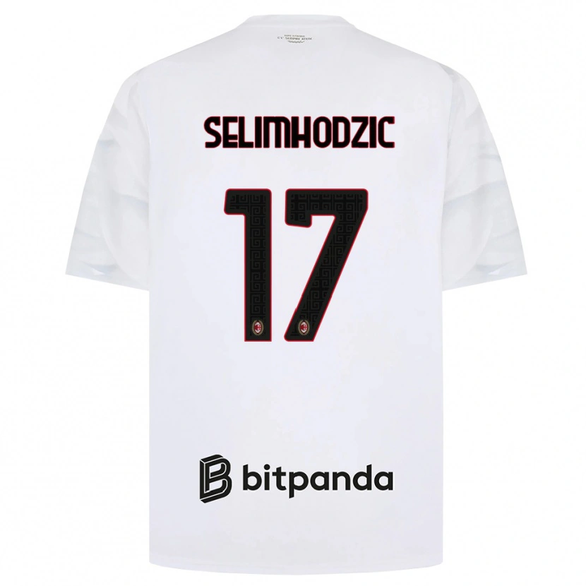 Danxen Herren Noa Selimhodzic #17 Weiß Rot Schwarz Auswärtstrikot Trikot 2026/27 T-Shirt Schweiz