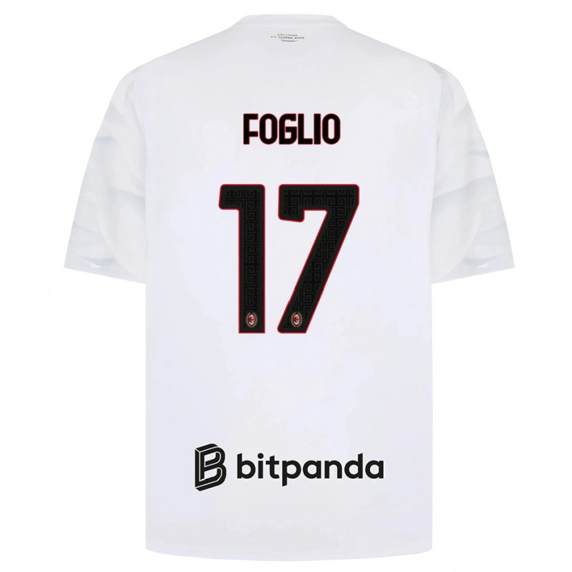Danxen Herren Christian Foglio #17 Weiß Rot Schwarz Auswärtstrikot Trikot 2026/27 T-Shirt Schweiz