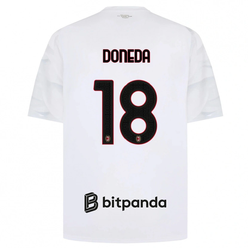Danxen Herren Paolo Doneda #18 Weiß Rot Schwarz Auswärtstrikot Trikot 2026/27 T-Shirt Schweiz