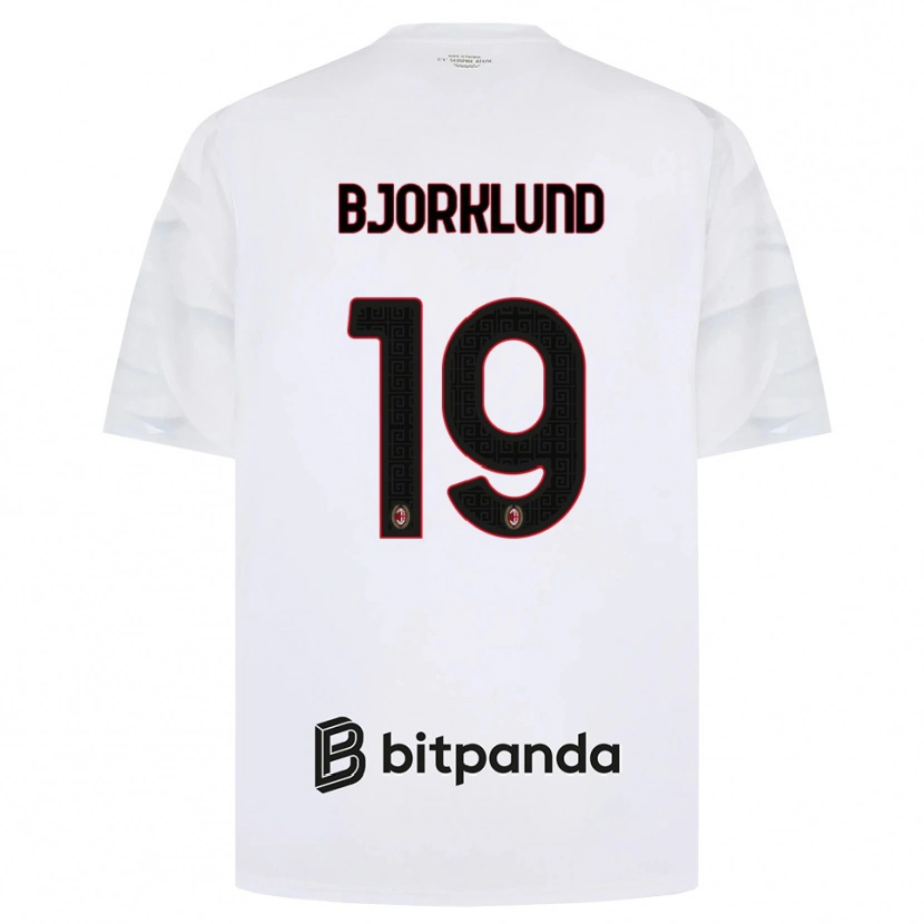 Danxen Herren Lukas Bjorklund #19 Weiß Rot Schwarz Auswärtstrikot Trikot 2026/27 T-Shirt Schweiz