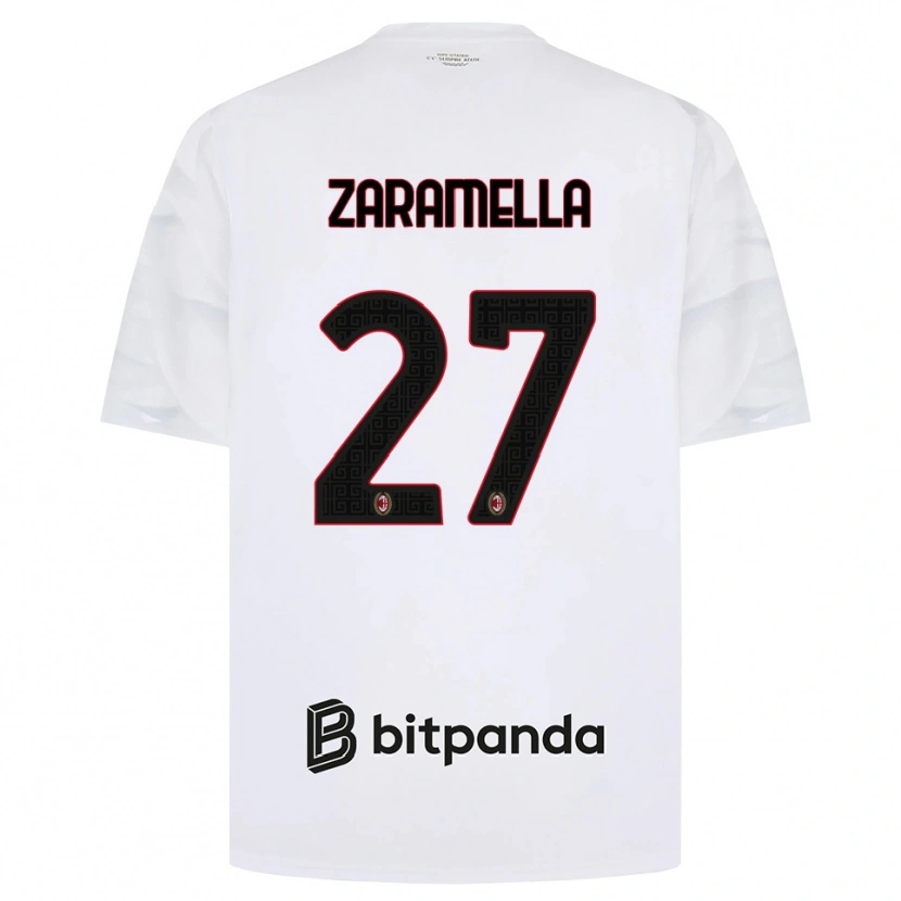 Danxen Herren Mattia Zaramella #27 Weiß Rot Schwarz Auswärtstrikot Trikot 2026/27 T-Shirt Schweiz