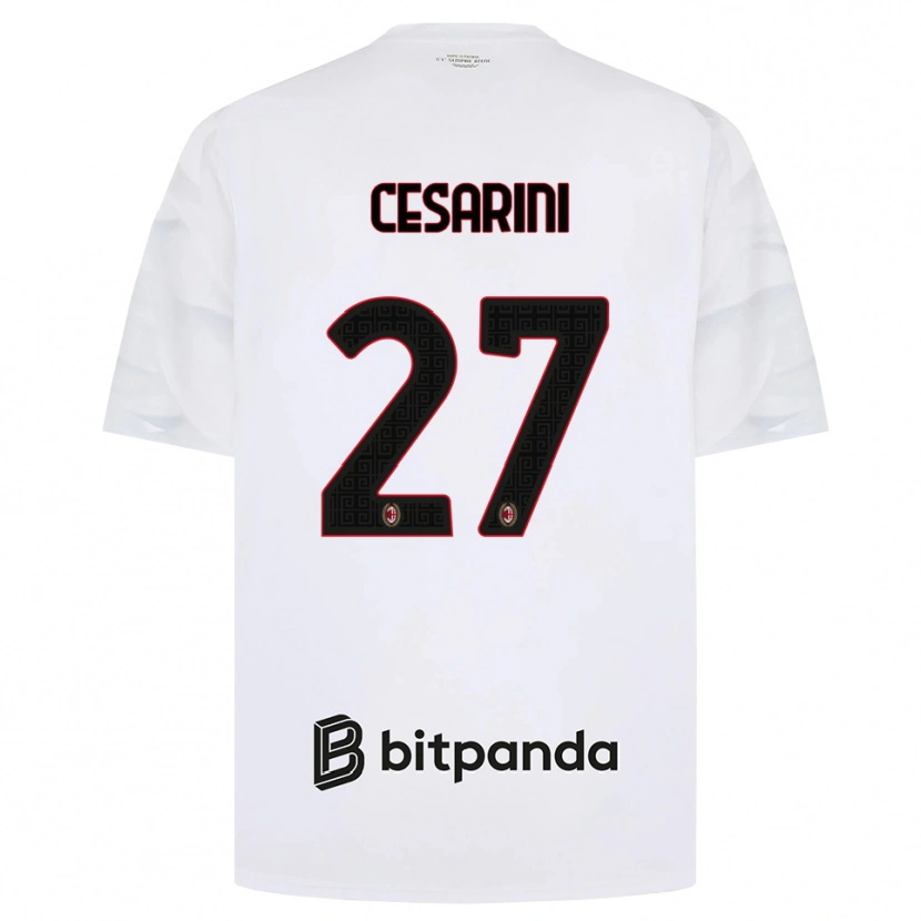 Danxen Herren Erin Maria Patrizia Cesarini #27 Weiß Rot Schwarz Auswärtstrikot Trikot 2026/27 T-Shirt Schweiz