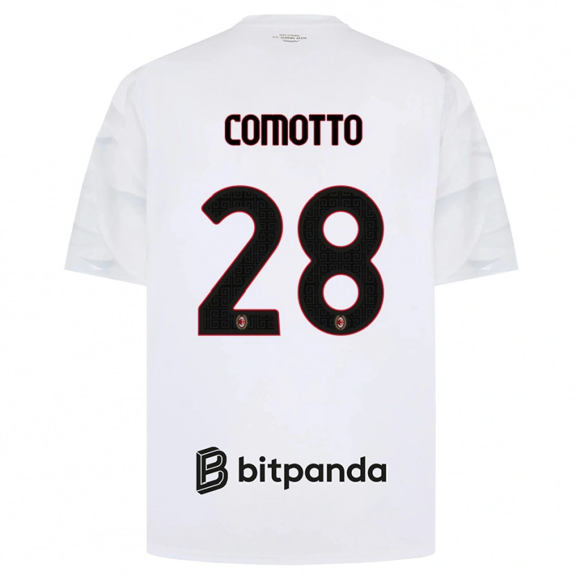 Danxen Herren Christian Comotto #28 Weiß Rot Schwarz Auswärtstrikot Trikot 2026/27 T-Shirt Schweiz