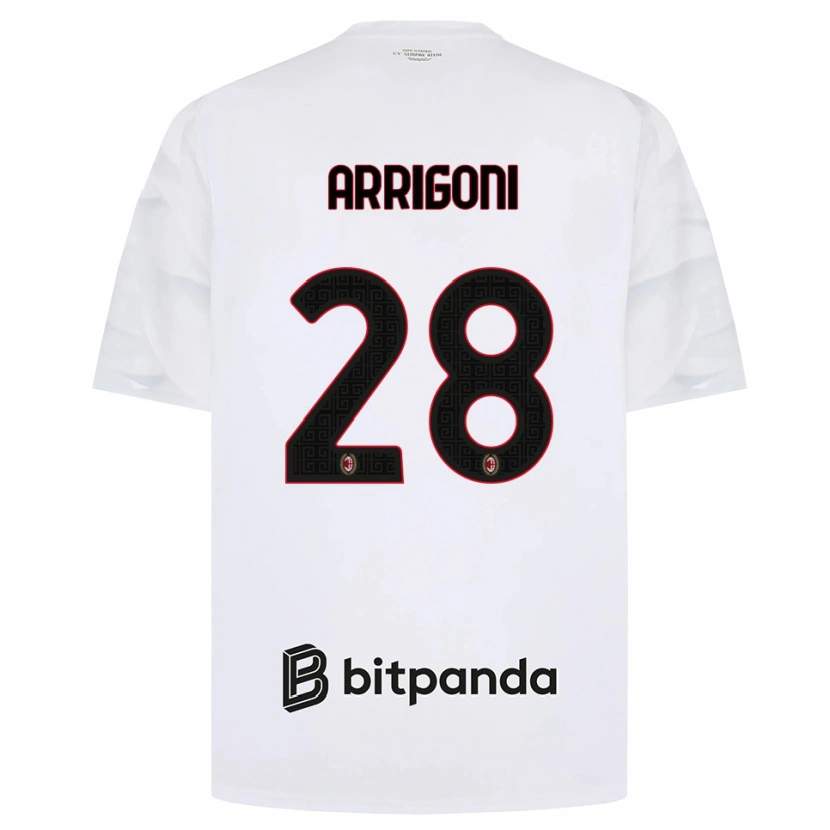 Danxen Herren Giorgia Arrigoni #28 Weiß Rot Schwarz Auswärtstrikot Trikot 2026/27 T-Shirt Schweiz