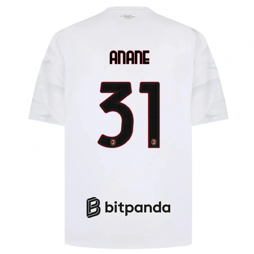 Danxen Herren Emmanuel Anane #31 Weiß Rot Schwarz Auswärtstrikot Trikot 2026/27 T-Shirt Schweiz