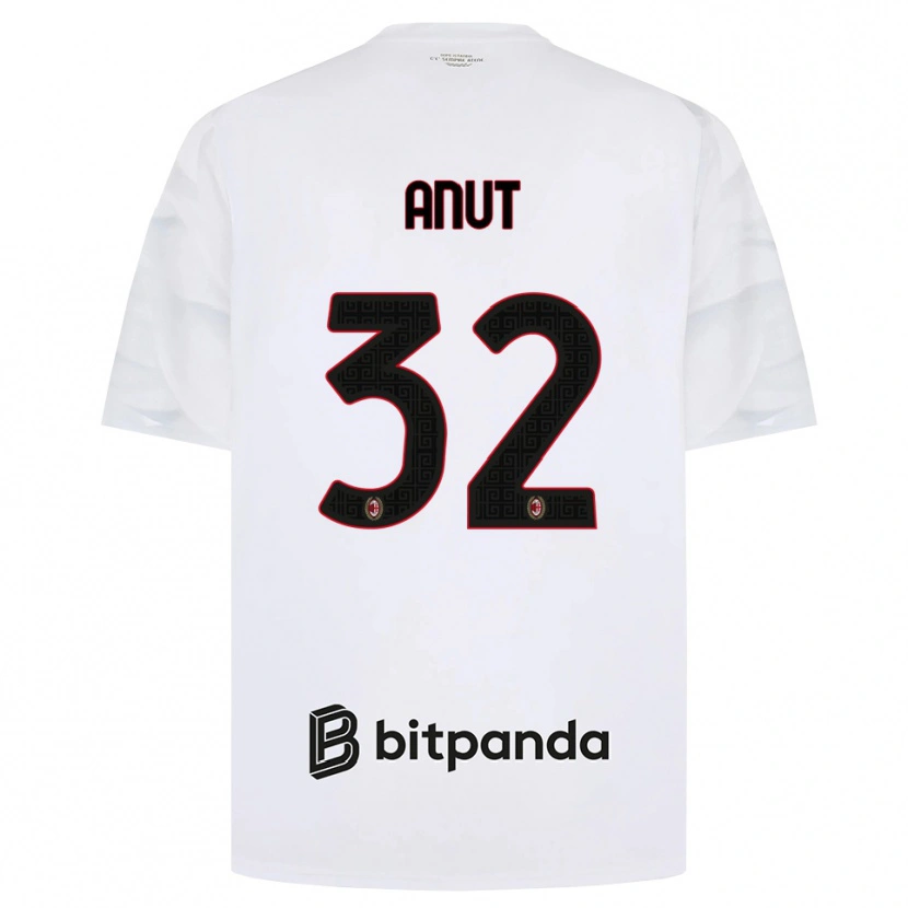 Danxen Herren Niccolo Anut #32 Weiß Rot Schwarz Auswärtstrikot Trikot 2026/27 T-Shirt Schweiz