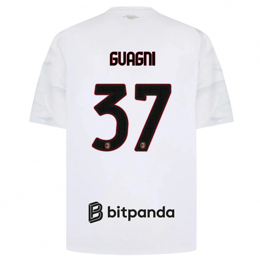 Danxen Herren Alia Guagni #37 Weiß Rot Schwarz Auswärtstrikot Trikot 2026/27 T-Shirt Schweiz