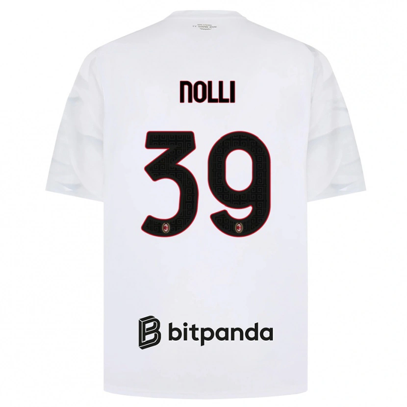 Danxen Herren Luca Nolli #39 Weiß Rot Schwarz Auswärtstrikot Trikot 2026/27 T-Shirt Schweiz