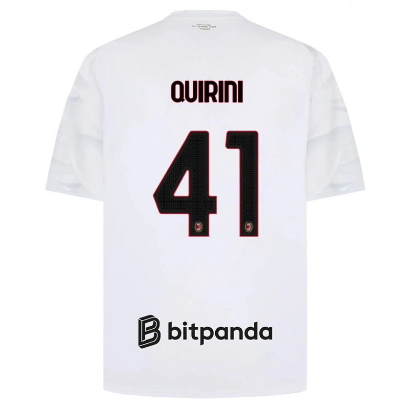 Danxen Herren Ettore Quirini #41 Weiß Rot Schwarz Auswärtstrikot Trikot 2026/27 T-Shirt Schweiz