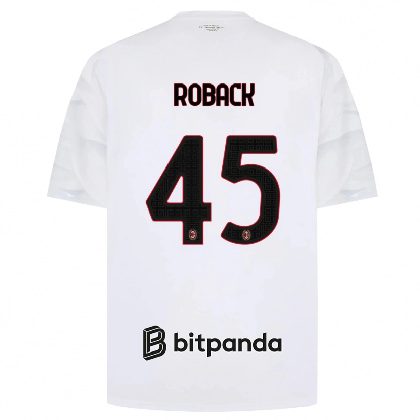 Danxen Herren Emil Roback #45 Weiß Rot Schwarz Auswärtstrikot Trikot 2026/27 T-Shirt Schweiz