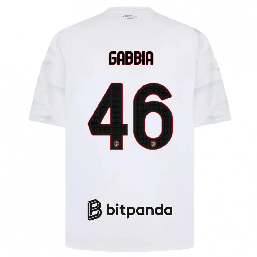 Danxen Herren Matteo Gabbia #46 Weiß Rot Schwarz Auswärtstrikot Trikot 2026/27 T-Shirt Schweiz