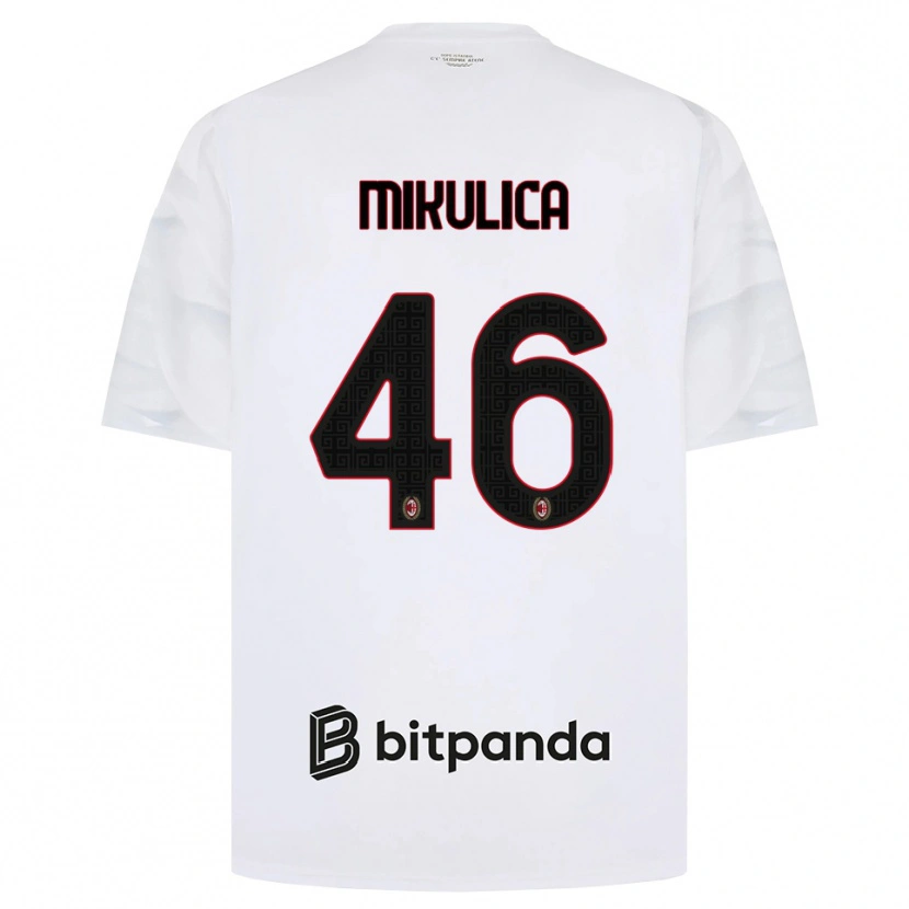 Danxen Herren Petra Mikulica #46 Weiß Rot Schwarz Auswärtstrikot Trikot 2026/27 T-Shirt Schweiz
