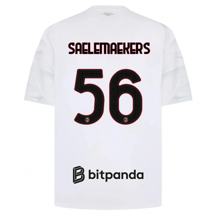 Danxen Herren Alexis Saelemaekers #56 Weiß Rot Schwarz Auswärtstrikot Trikot 2026/27 T-Shirt Schweiz