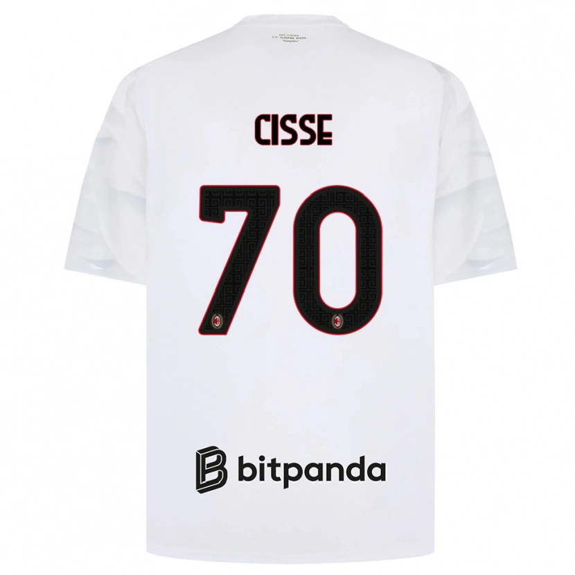 Danxen Herren Alphadjo Cissè #70 Weiß Rot Schwarz Auswärtstrikot Trikot 2026/27 T-Shirt Schweiz