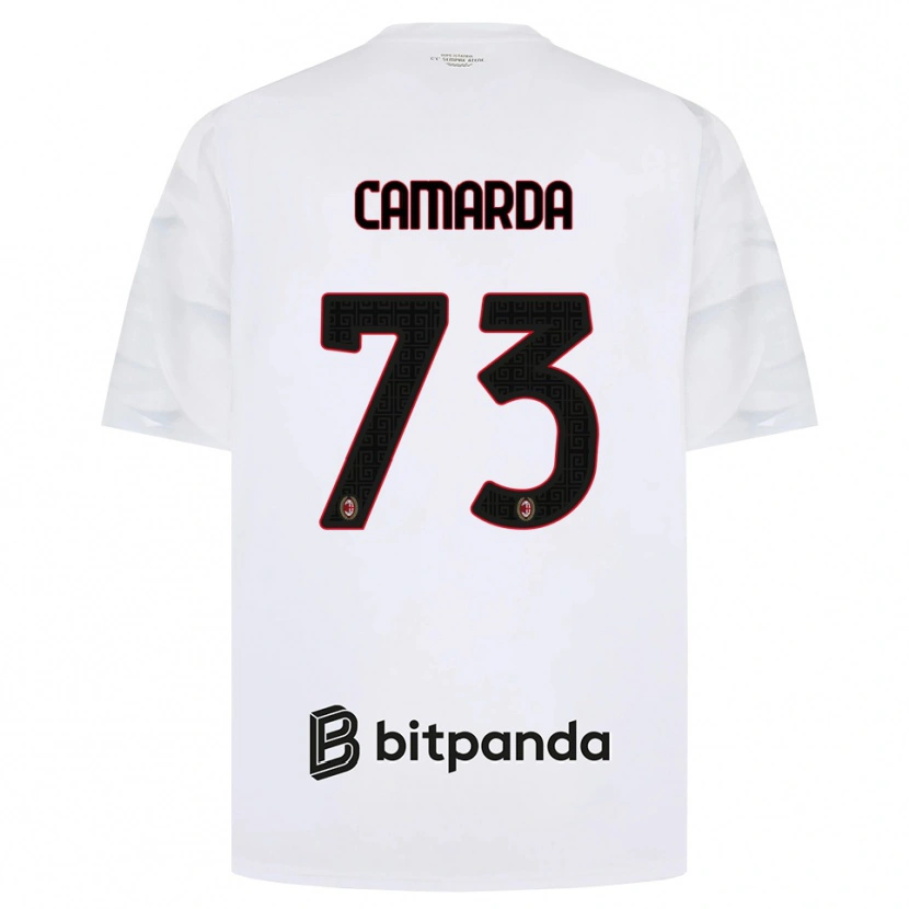 Danxen Herren Francesco Camarda #73 Weiß Rot Schwarz Auswärtstrikot Trikot 2026/27 T-Shirt Schweiz