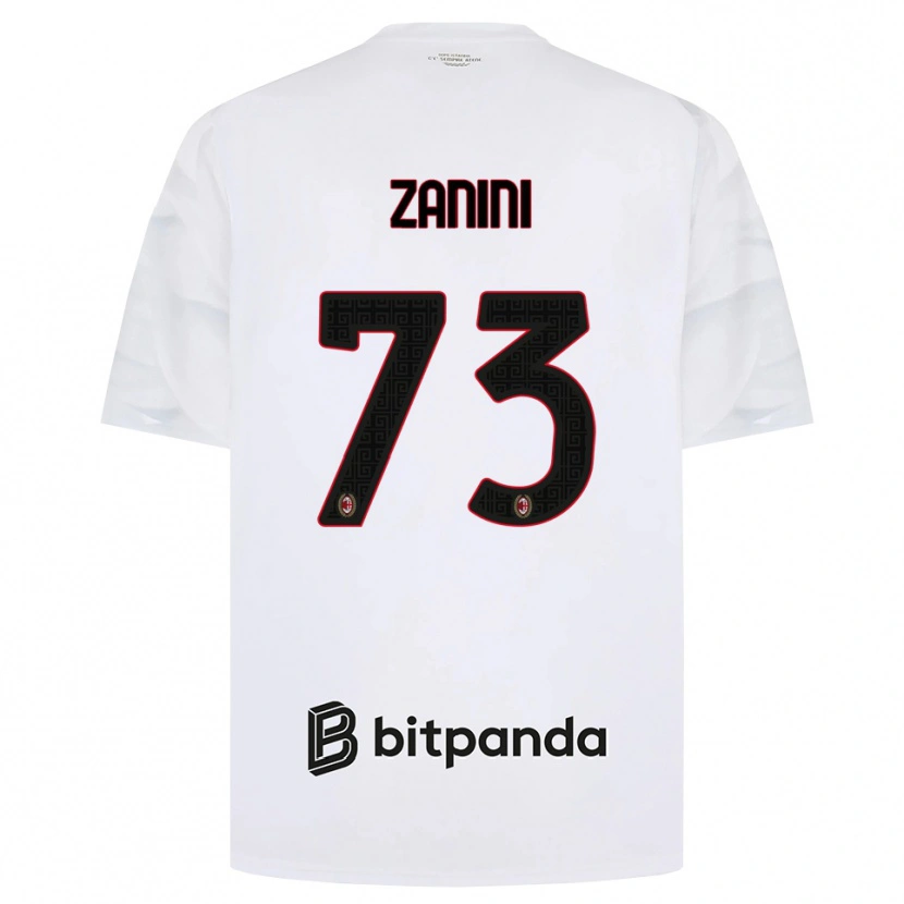 Danxen Herren Paola Zanini #73 Weiß Rot Schwarz Auswärtstrikot Trikot 2026/27 T-Shirt Schweiz