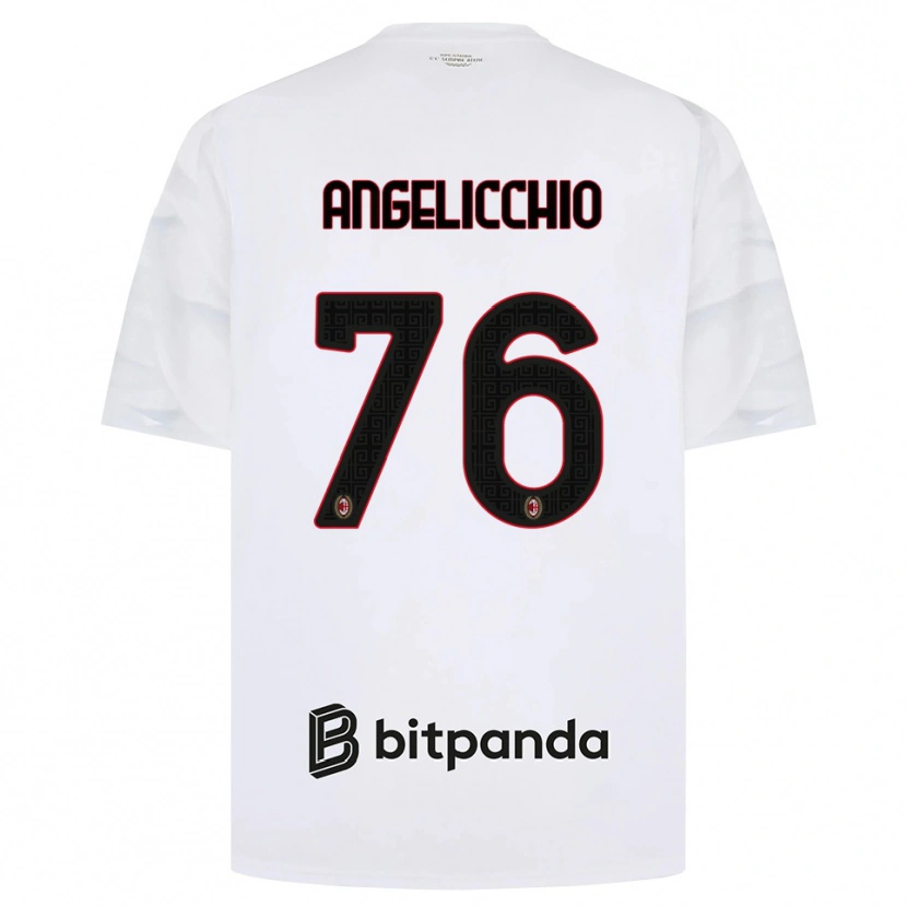 Danxen Herren Mattia Angelicchio #76 Weiß Rot Schwarz Auswärtstrikot Trikot 2026/27 T-Shirt Schweiz