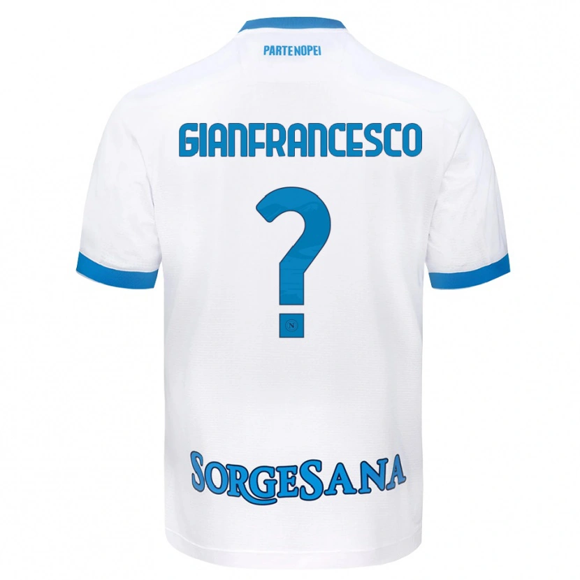 Danxen Herren Sergio Gianfrancesco #0 Weiß Hellblau Auswärtstrikot Trikot 2026/27 T-Shirt Schweiz
