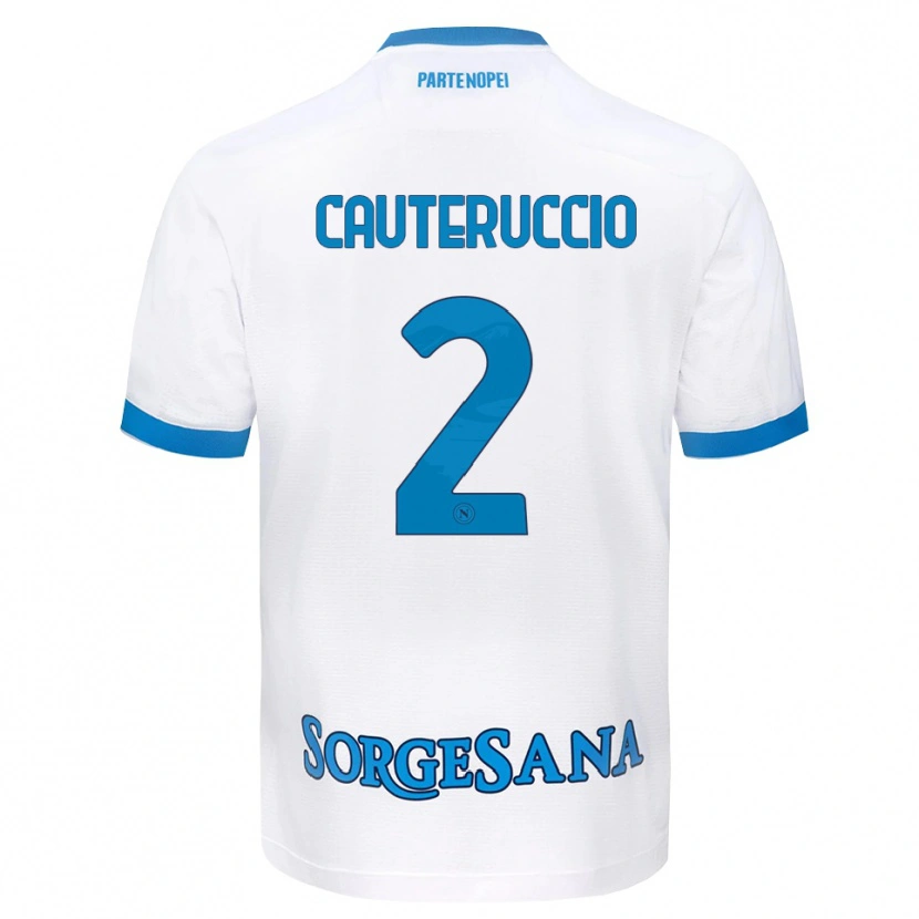 Danxen Herren Walter Cauteruccio #2 Weiß Hellblau Auswärtstrikot Trikot 2026/27 T-Shirt Schweiz