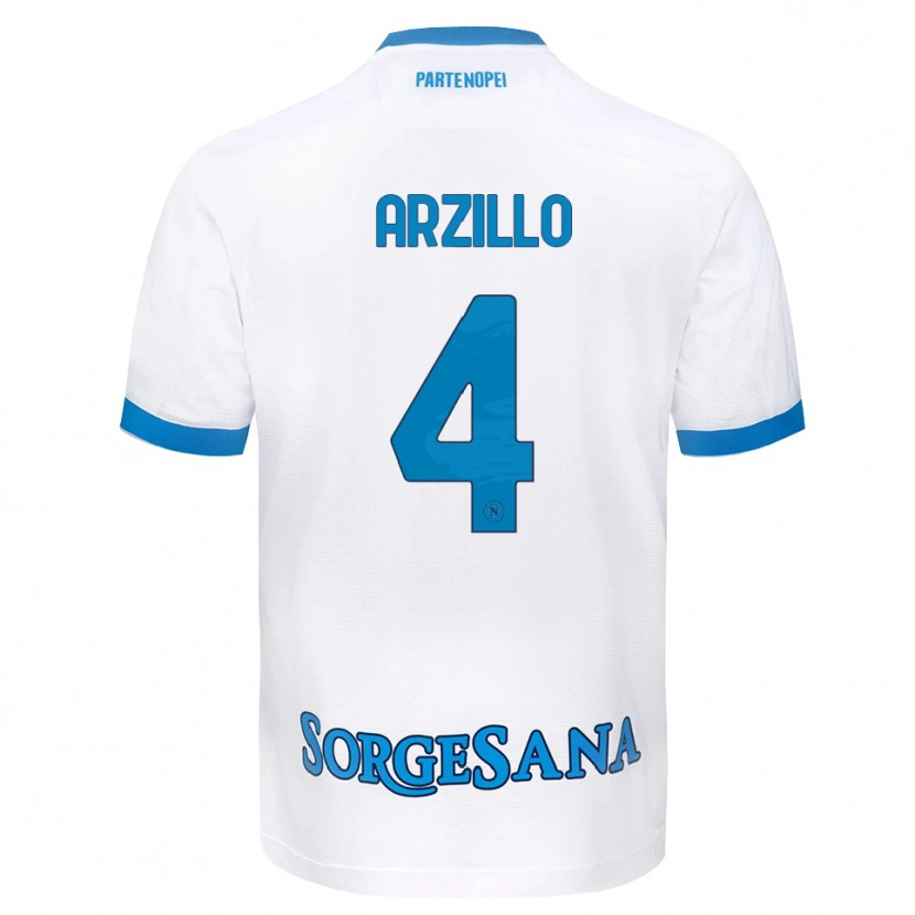 Danxen Herren Antonino Arzillo #4 Weiß Hellblau Auswärtstrikot Trikot 2026/27 T-Shirt Schweiz