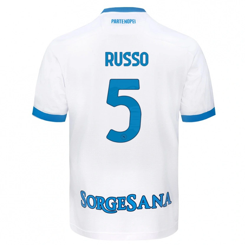 Danxen Herren Lorenzo Russo #5 Weiß Hellblau Auswärtstrikot Trikot 2026/27 T-Shirt Schweiz