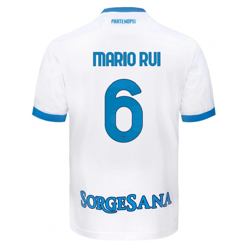 Danxen Herren Mario Rui #6 Weiß Hellblau Auswärtstrikot Trikot 2026/27 T-Shirt Schweiz