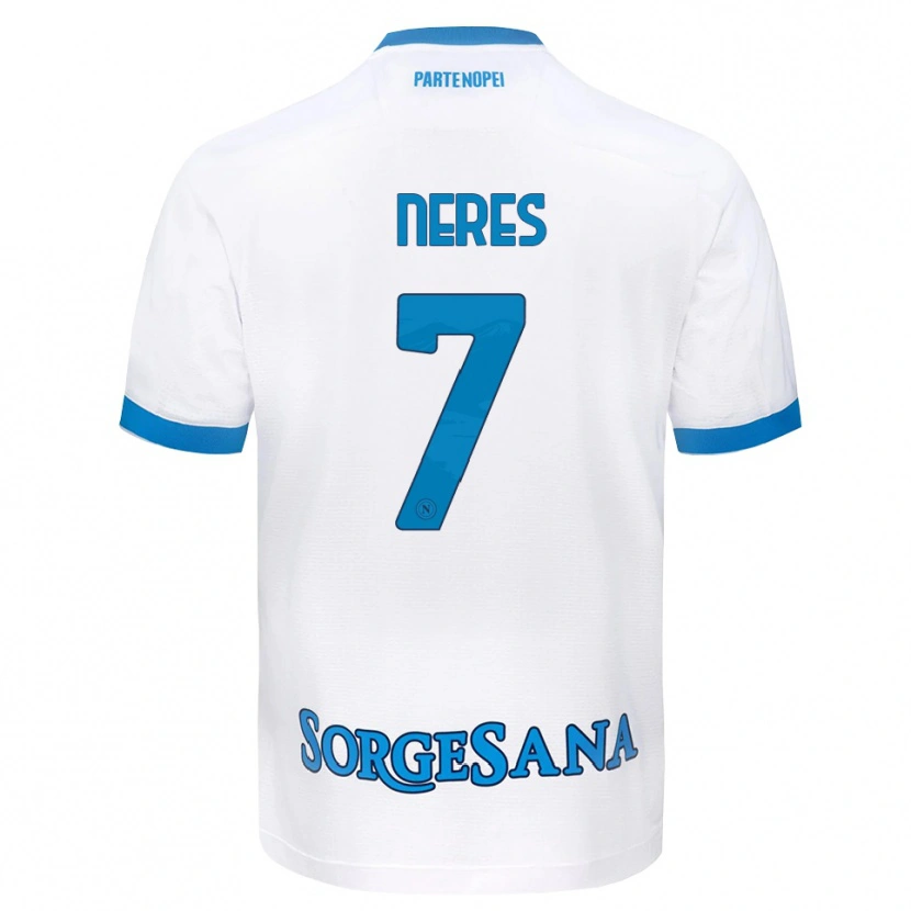 Danxen Herren David Neres #7 Weiß Hellblau Auswärtstrikot Trikot 2026/27 T-Shirt Schweiz