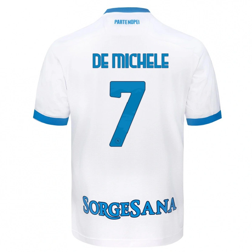 Danxen Herren Marco De Michele #7 Weiß Hellblau Auswärtstrikot Trikot 2026/27 T-Shirt Schweiz