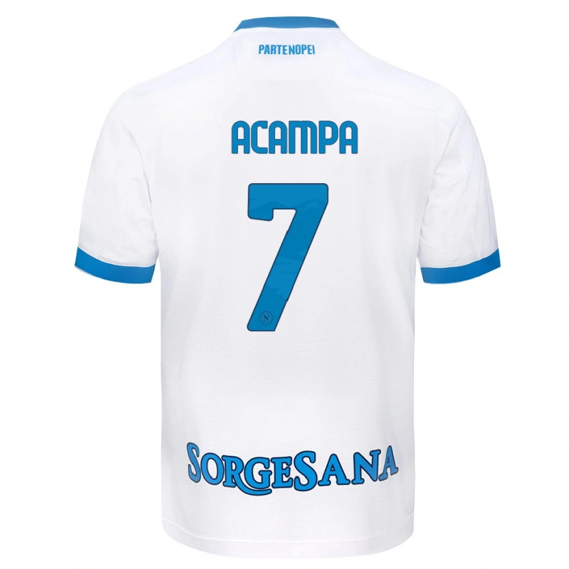 Danxen Herren Davide Acampa #7 Weiß Hellblau Auswärtstrikot Trikot 2026/27 T-Shirt Schweiz