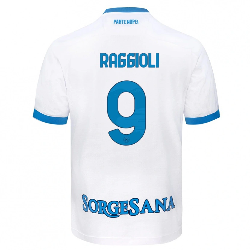 Danxen Herren Christian Raggioli #9 Weiß Hellblau Auswärtstrikot Trikot 2026/27 T-Shirt Schweiz