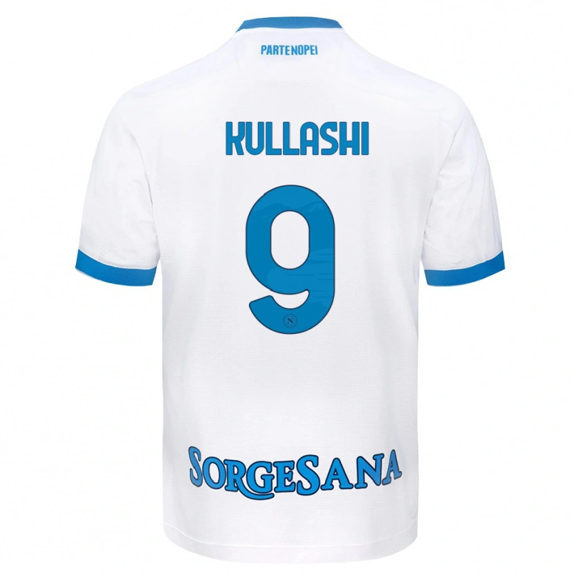 Danxen Herren Loreta Kullashi #9 Weiß Hellblau Auswärtstrikot Trikot 2026/27 T-Shirt Schweiz