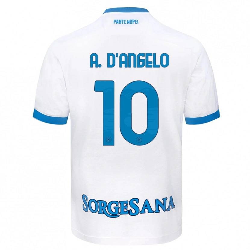 Danxen Herren Adrian D'angelo #10 Weiß Hellblau Auswärtstrikot Trikot 2026/27 T-Shirt Schweiz