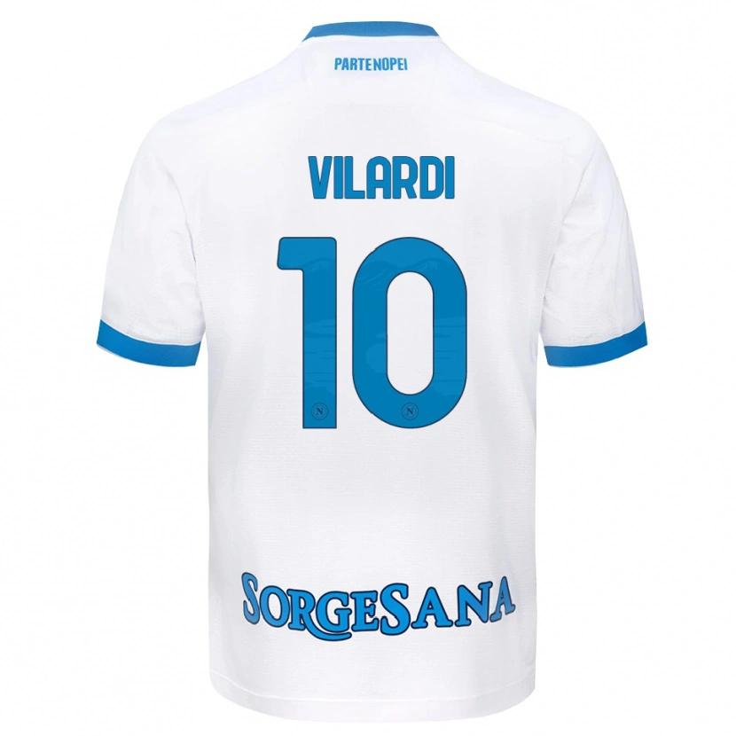 Danxen Herren Mario Vilardi #10 Weiß Hellblau Auswärtstrikot Trikot 2026/27 T-Shirt Schweiz