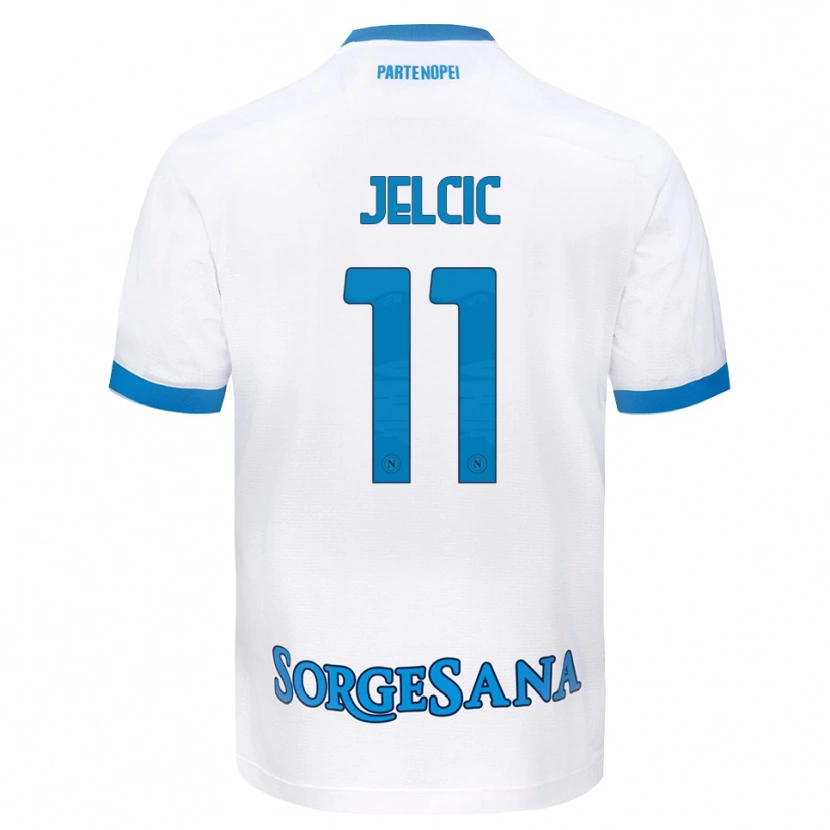 Danxen Herren Maja Jelčić #11 Weiß Hellblau Auswärtstrikot Trikot 2026/27 T-Shirt Schweiz