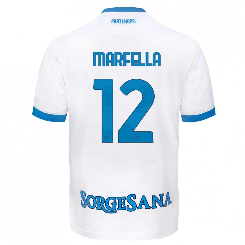 Danxen Herren Davide Marfella #12 Weiß Hellblau Auswärtstrikot Trikot 2026/27 T-Shirt Schweiz