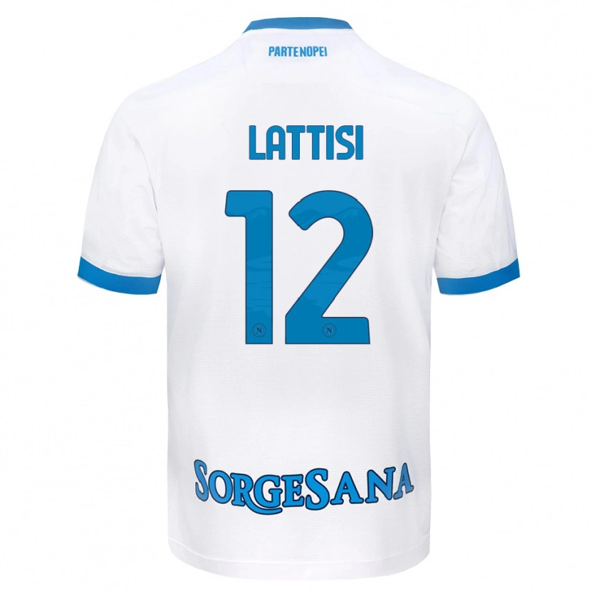 Danxen Herren Francesco Lattisi #12 Weiß Hellblau Auswärtstrikot Trikot 2026/27 T-Shirt Schweiz